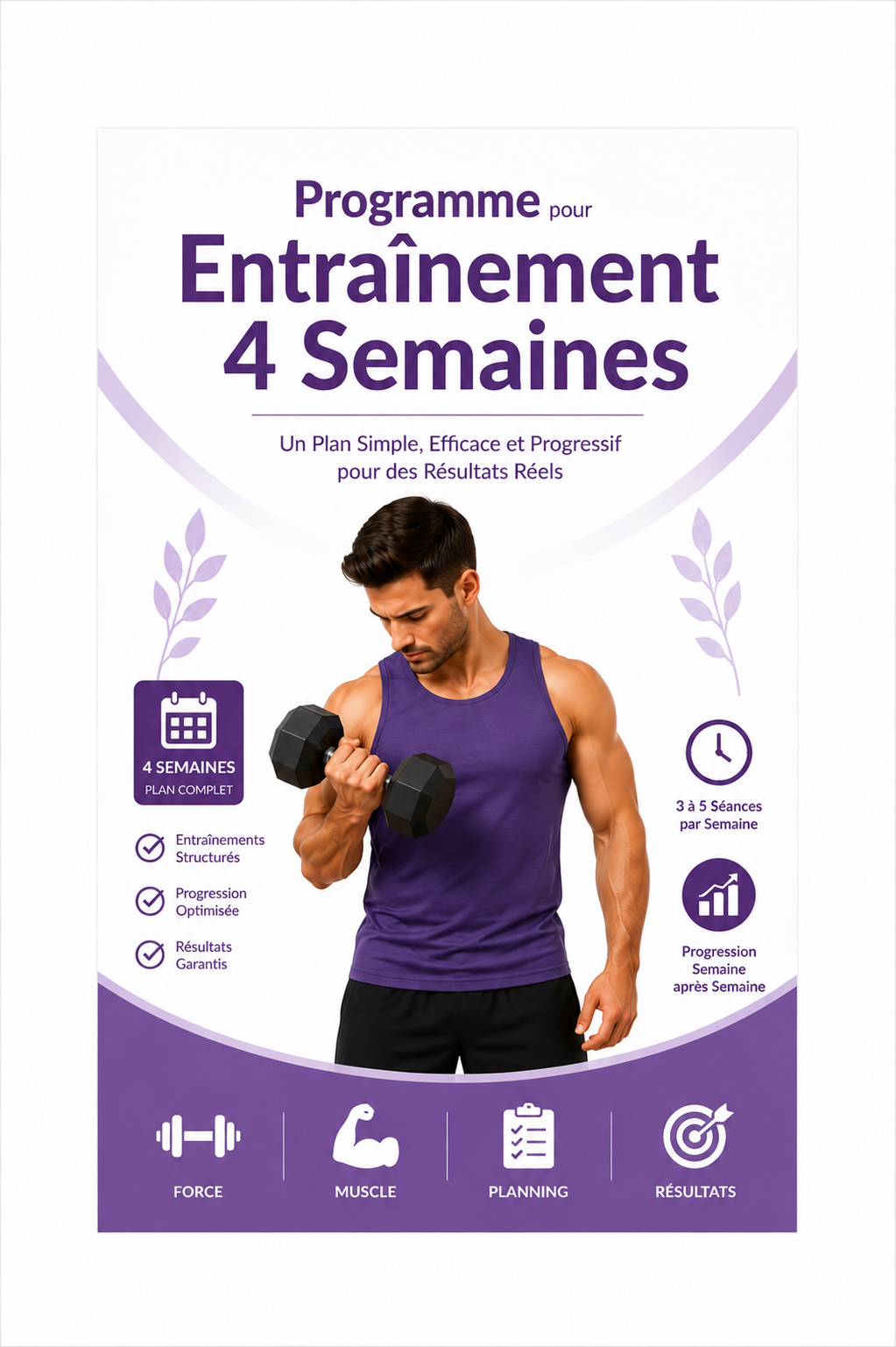 Plan Entrainement 4 Semaines